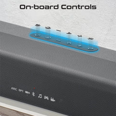 A Photo Of Promate CastBar-60 - 60W Ultra-Slim Soundbar with Built-in Subwoofer