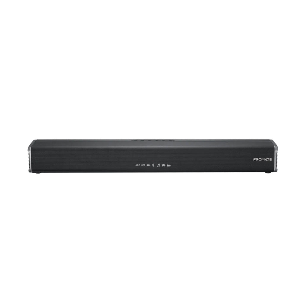 A Photo Of Promate CastBar-60 - 60W Ultra-Slim Soundbar with Built-in Subwoofer