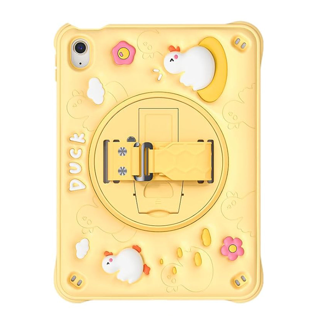 A Photo Of Classic BubblyToons Kids EVA Protective Case with Rotating Kickstand & Hand Strap for iPad 10th Gen 10.9