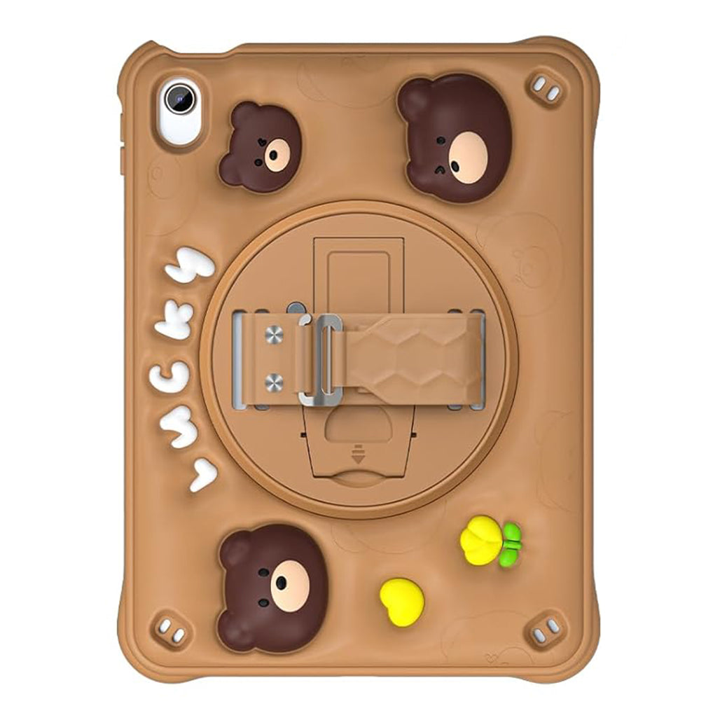 A Photo Of Classic BubblyToons Kids EVA Protective Case with Rotating Kickstand & Hand Strap for iPad 10th Gen 10.9