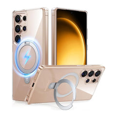A Photo Of Torras Ostand for Samsung S25 Ultra – Magnetic Kickstand Case with 8ft Drop Protection
