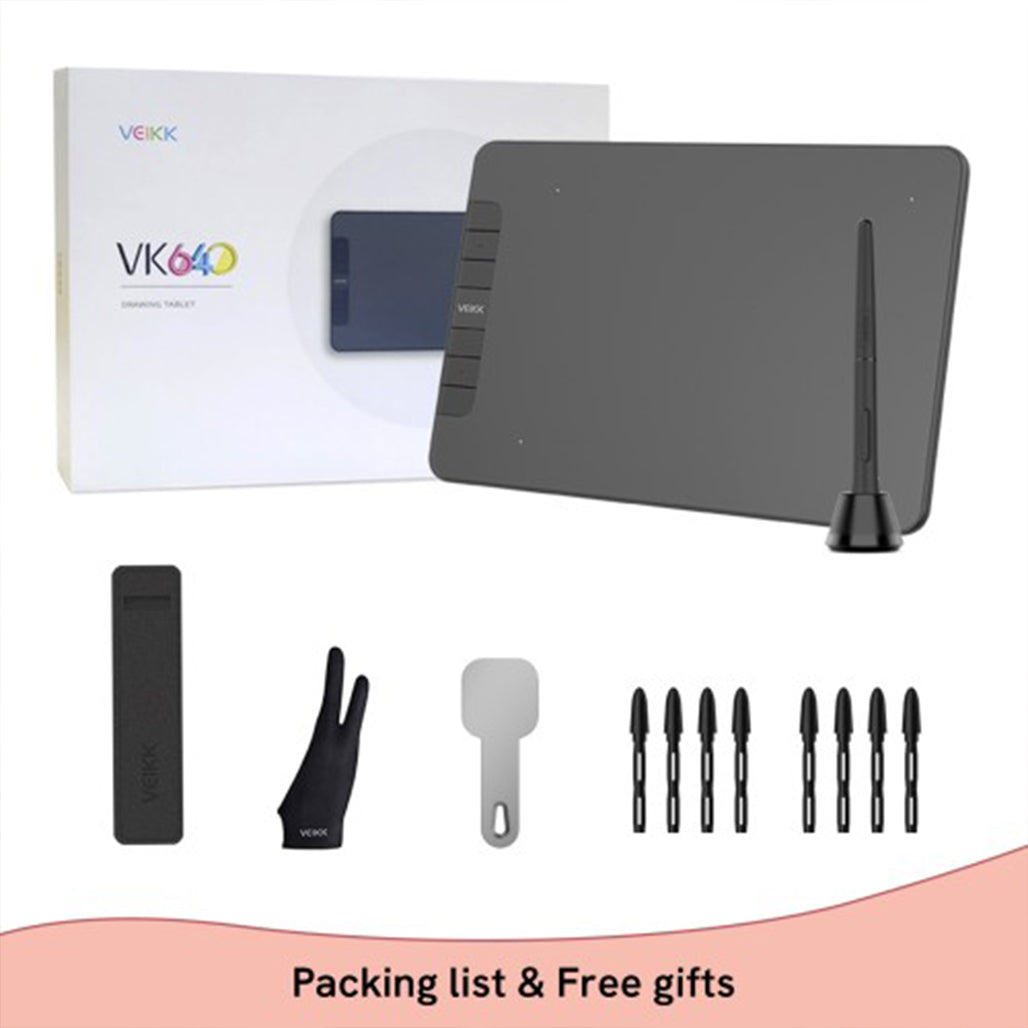 A Photo Of VEIKK VK640 Drawing Tablet – Portable, Precise, and Perfect for Digital Creativity