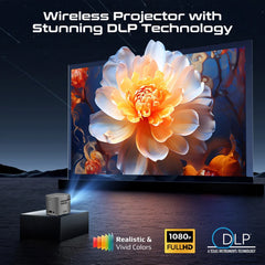 A Photo Of Promate CubeCast – Ultra-Mini Wireless DLP Projector with 1080P Support & Touch Controls