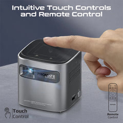 A Photo Of Promate CubeCast – Ultra-Mini Wireless DLP Projector with 1080P Support & Touch Controls
