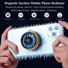 A Photo Of Magnetic Cooling Fan CX04 - Portable Phone Cooler with Advanced Cooling Technology