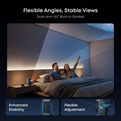 A Photo Of Anker Soundcore Nebula P1 - Portable Projector with Detachable Speakers