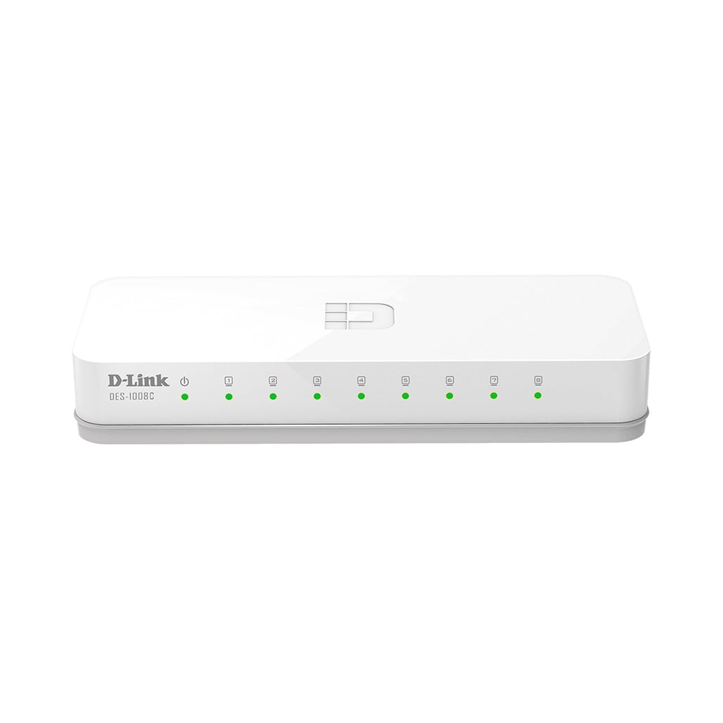 A Photo Of D-Link 8-Port Fast Ethernet Unmanaged Switch - DES-1008C
