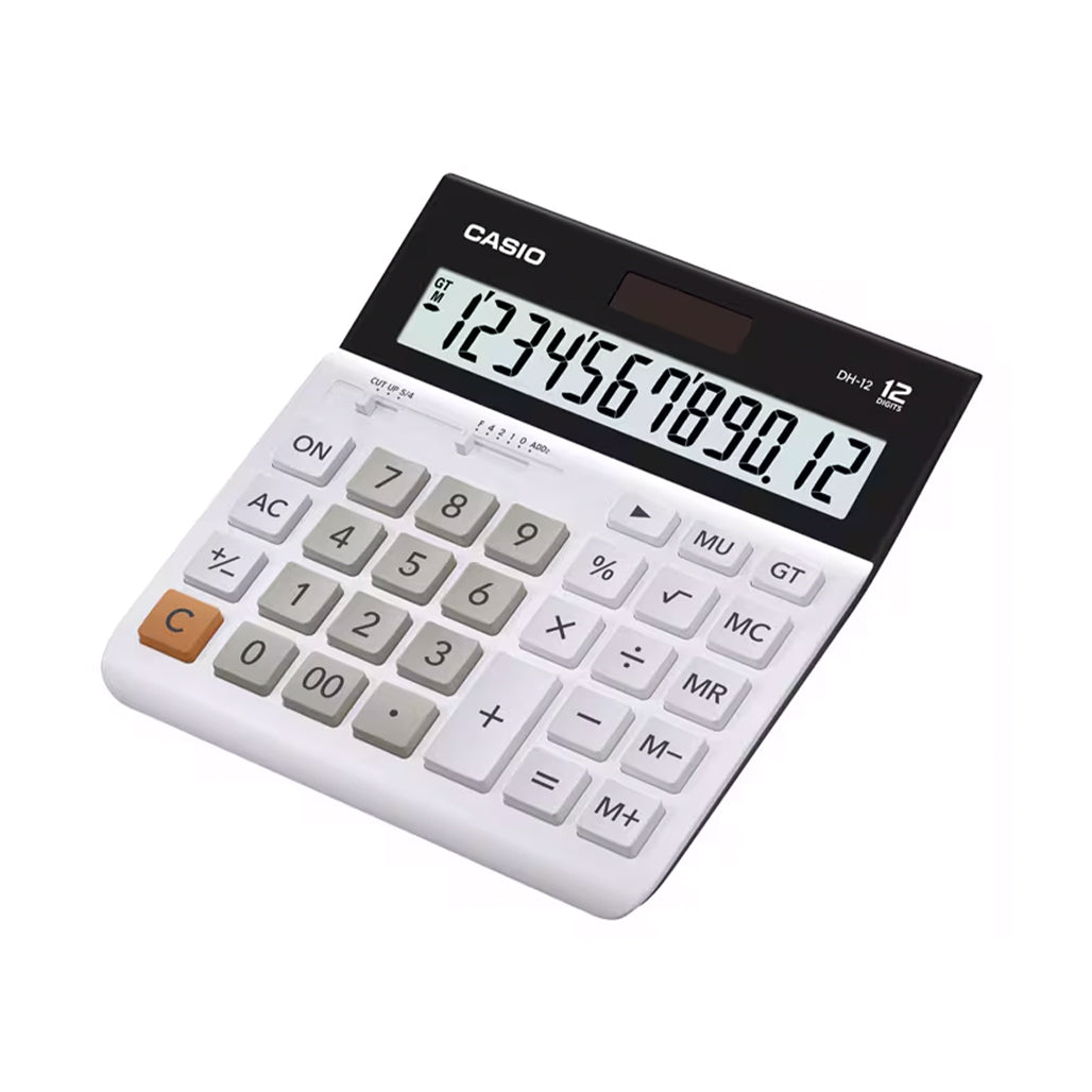 A Photo Of Casio DH-12-WE Desktop Calculator