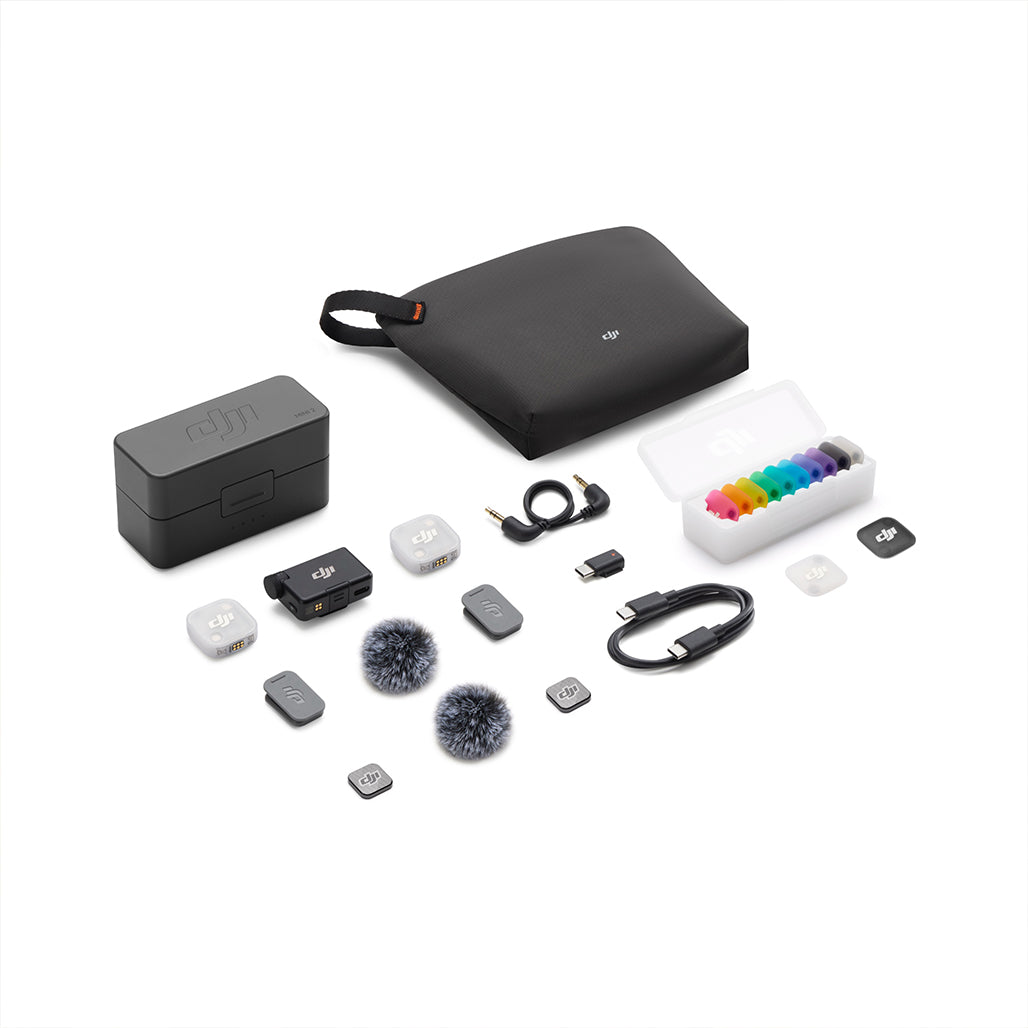A Photo Of DJI Mic Mini 2 (2 TX + 1 RX + Charging Case)