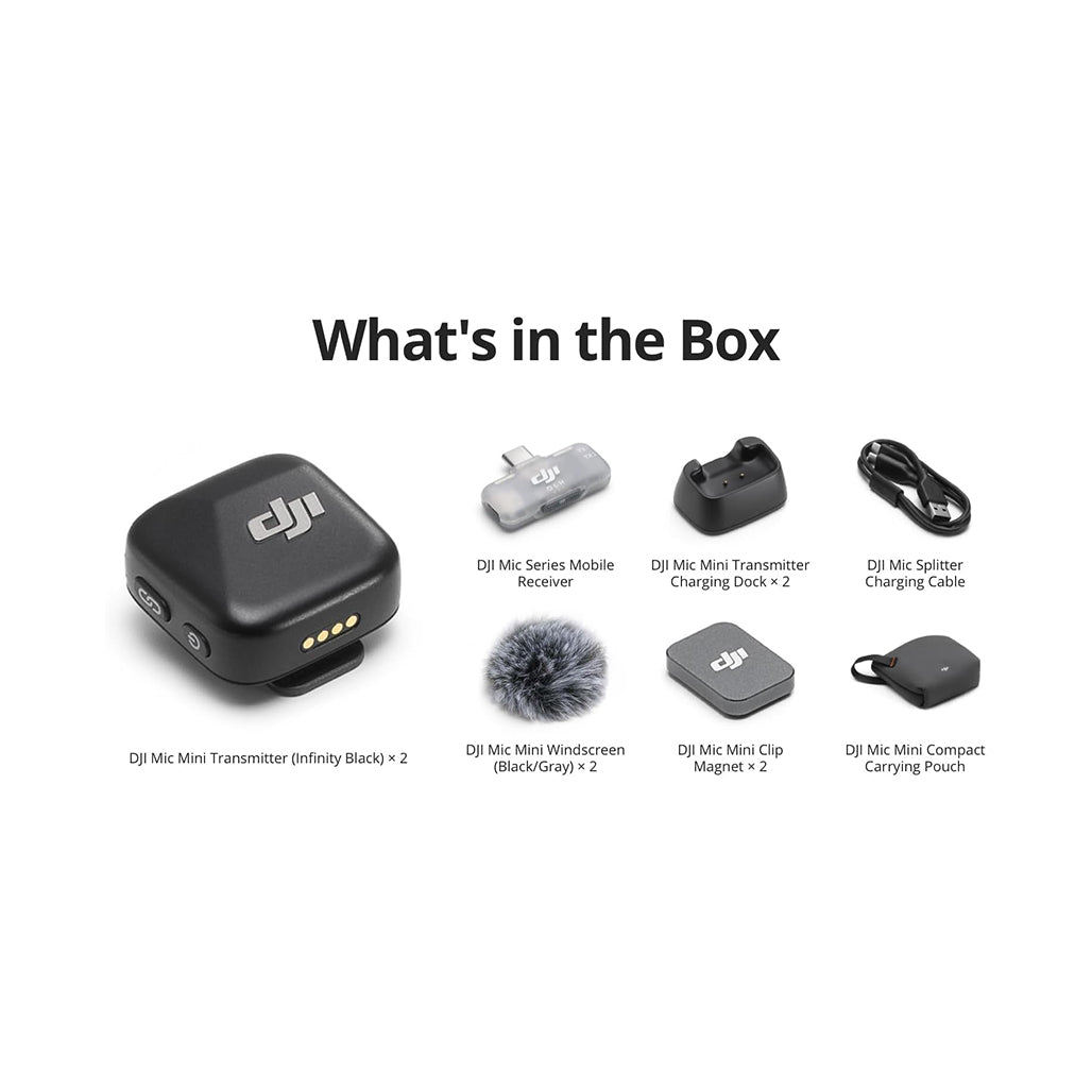 A Photo Of DJI Mic Mini (2 TX + 1 Mobile RX)