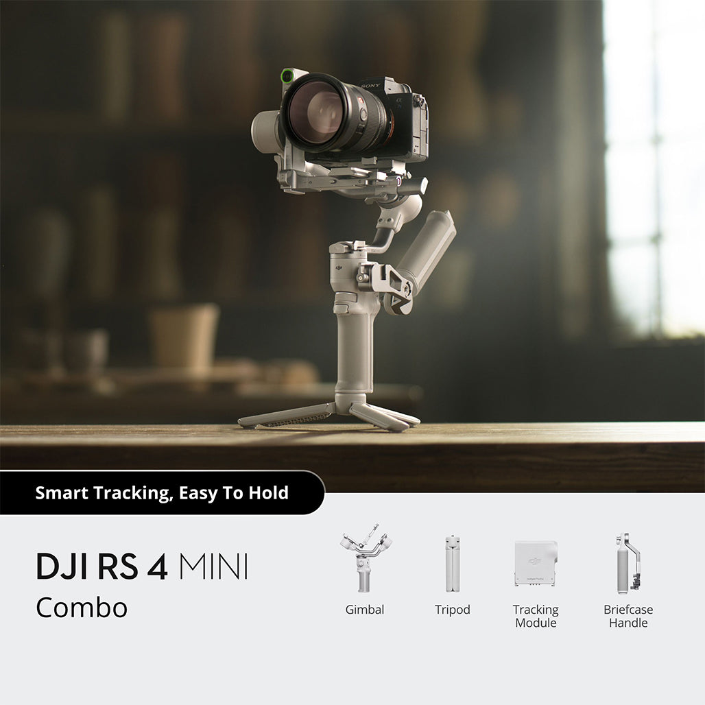 A Photo Of DJI RS 4 Mini Combo – Lightweight Camera Gimbal with Automated Axis Locks & Vertical Shooting