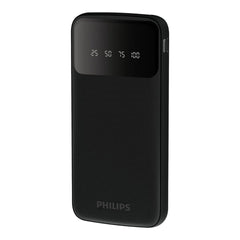 A Photo Of Philips DLP7710 Wired 10000mAh Power Bank with Built-In Lightning, USB-C & Micro USB Cables