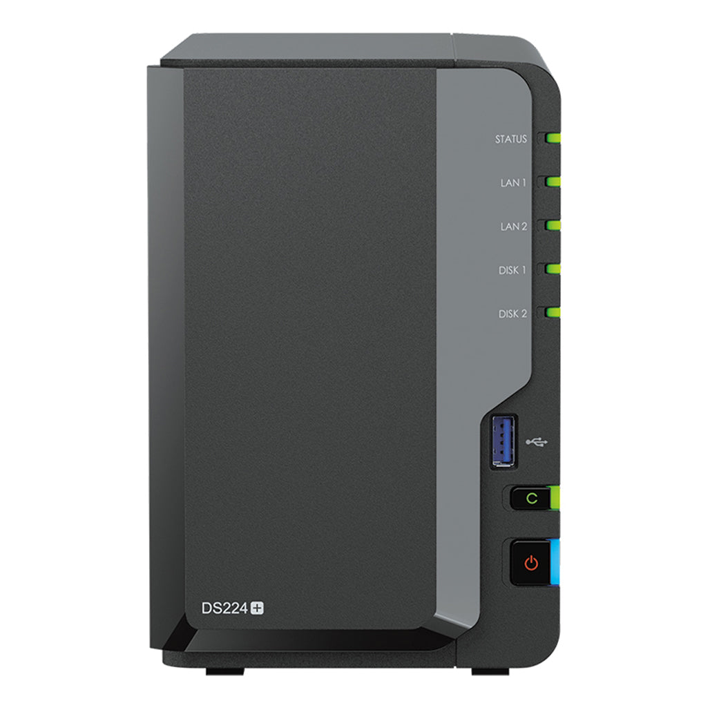 A Photo Of Synology 2-Bay NAS DiskStation DS224+ - High-Speed Storage and Advanced Backup Solutions