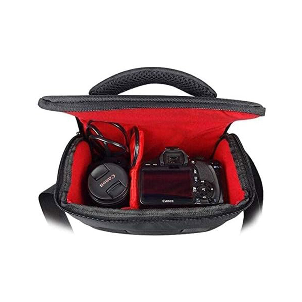 A Photo Of Canon EOS 4000D - DSLR Camera Bundle with 18-55mm III Lens, 32GB Memory Card, and Bag