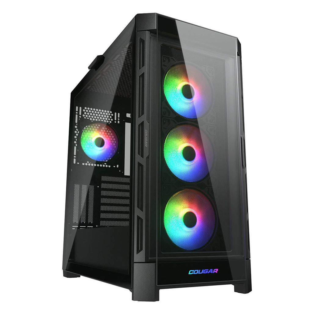 A Photo Of Cougar DUOFACE PRO RGB | Dual-Panel Mid Tower Case with Customizable Airflow