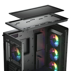 A Photo Of Cougar DUOFACE PRO RGB | Dual-Panel Mid Tower Case with Customizable Airflow