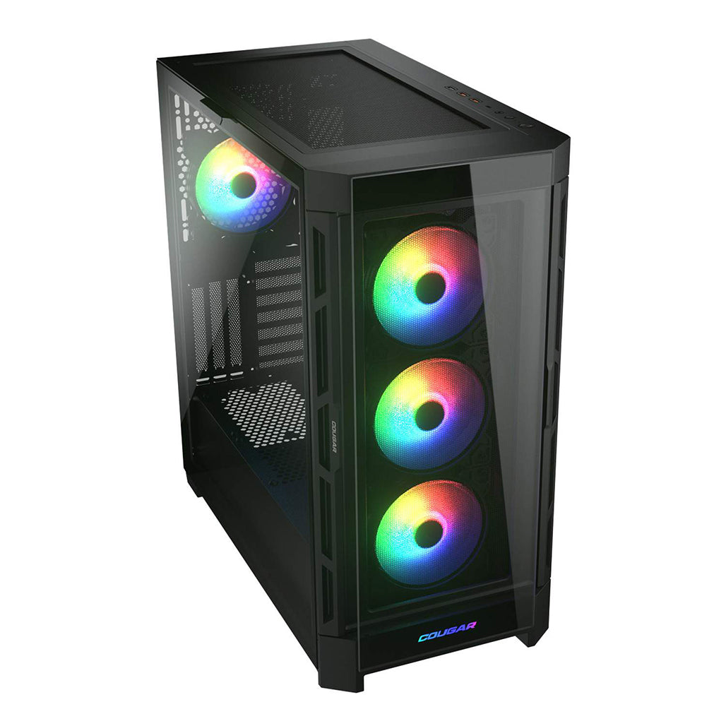 A Photo Of Cougar DUOFACE PRO RGB | Dual-Panel Mid Tower Case with Customizable Airflow