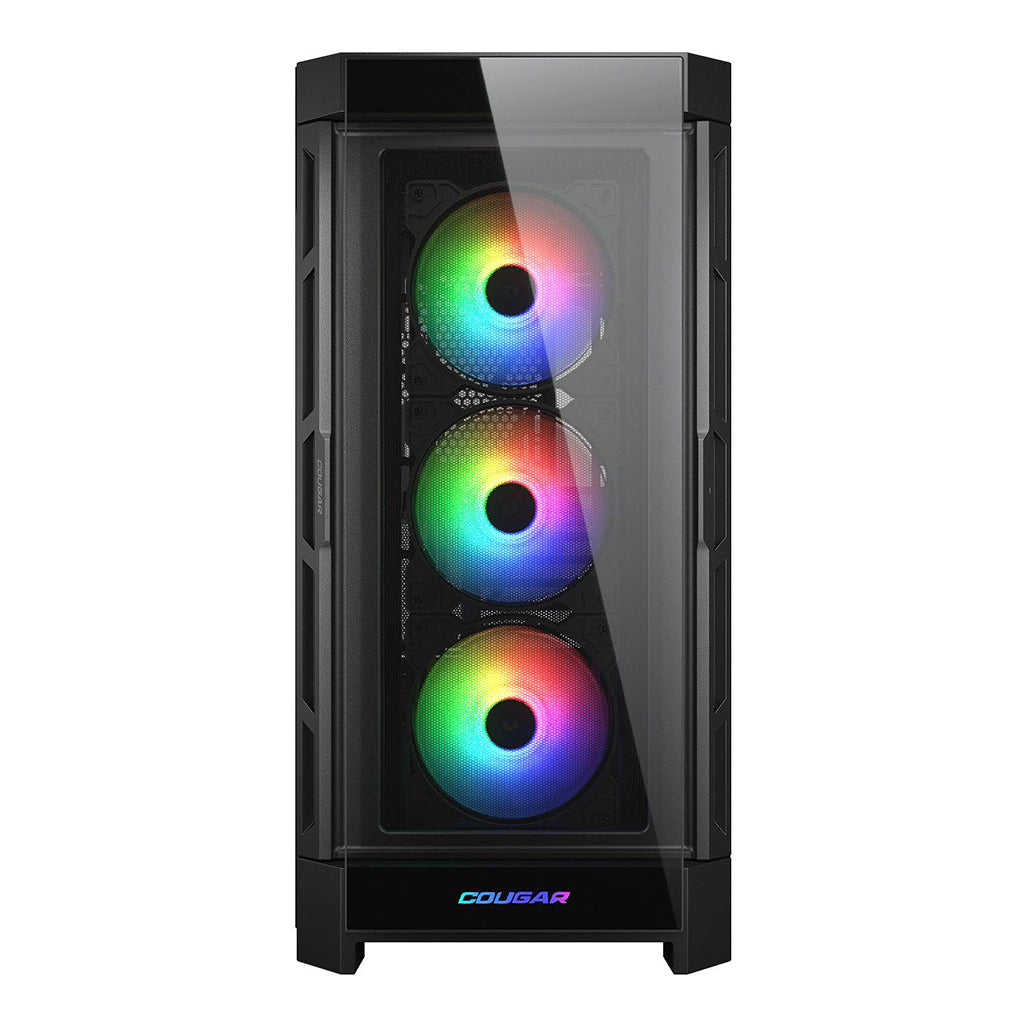 A Photo Of Cougar DUOFACE PRO RGB | Dual-Panel Mid Tower Case with Customizable Airflow
