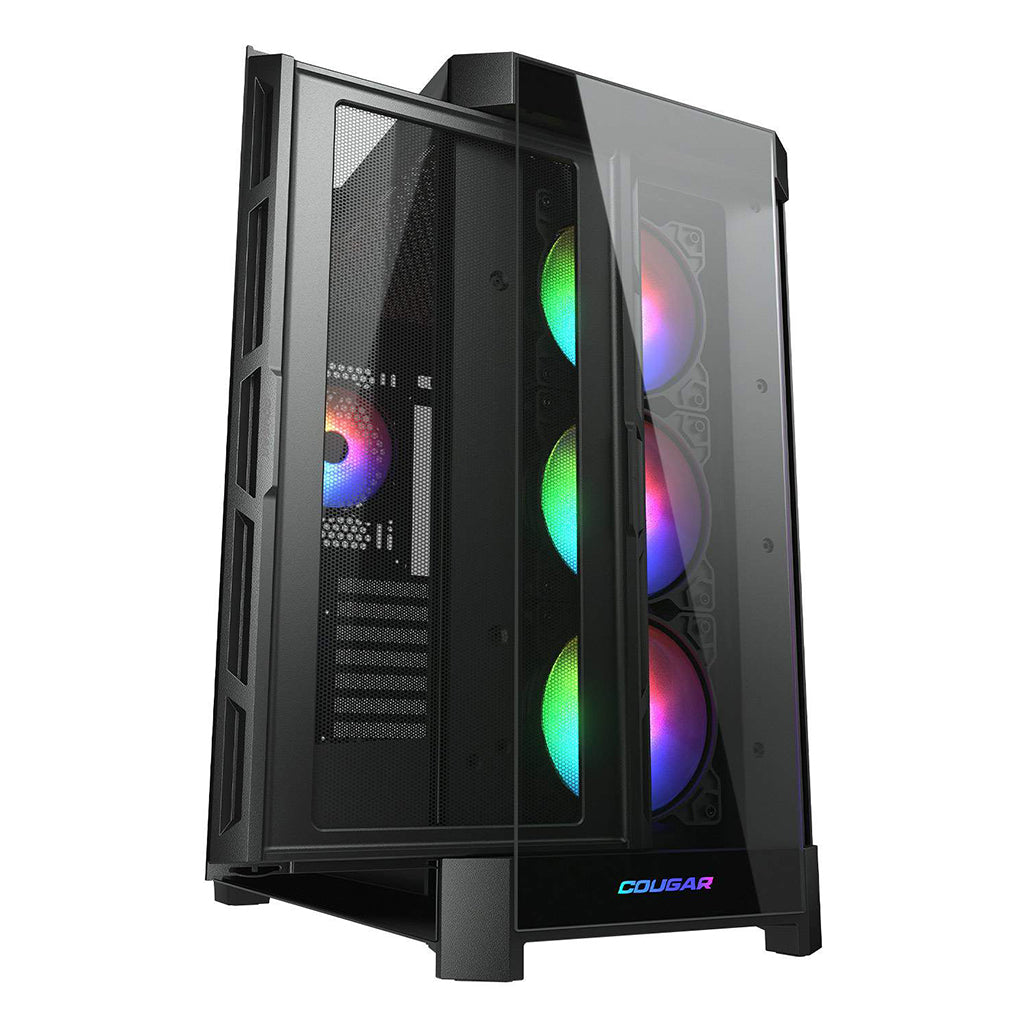 A Photo Of Cougar DUOFACE PRO RGB | Dual-Panel Mid Tower Case with Customizable Airflow