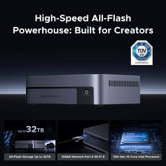A Photo Of UGREEN NASync DXP480T Plus All-Flash NAS – Core i5-1235U - 4-Bay