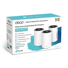 A Photo Of TP-Link Deco PX50 - AX3000 + G1500 Whole Home Powerline Mesh WiFi 6 System