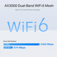 A Photo Of TP-Link Deco X50-Outdoor - AX3000 WiFi 6 Mesh Unit for Seamless Indoor and Outdoor Connectivity