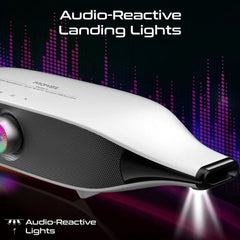 A Photo Of Promate Delta-X - 20W BassBoost™ Quad Speaker Wireless RGB Soundbar