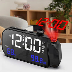 A Photo Of Digital Mirror Projection Alarm Clock