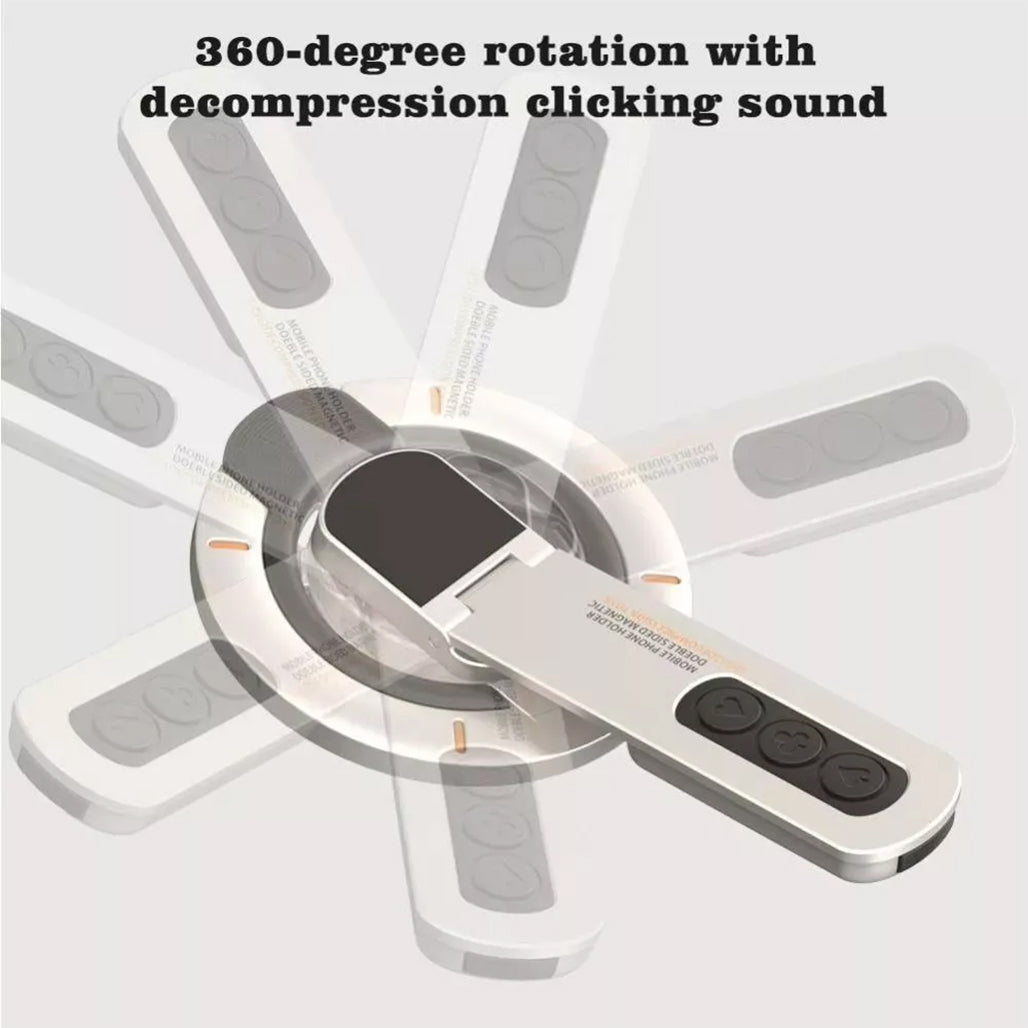 A Photo Of Double-Sided Magnetic Phone Holder Stand | Durable Aluminum Alloy Mobile Mount
