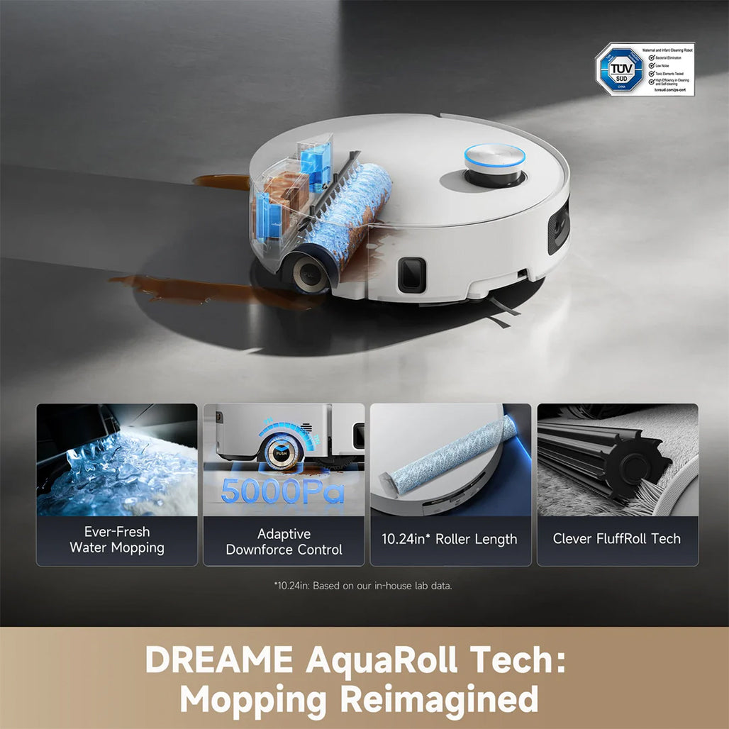 A Photo Of Dreame Aqua10 Ultra Roller Robot Vacuum