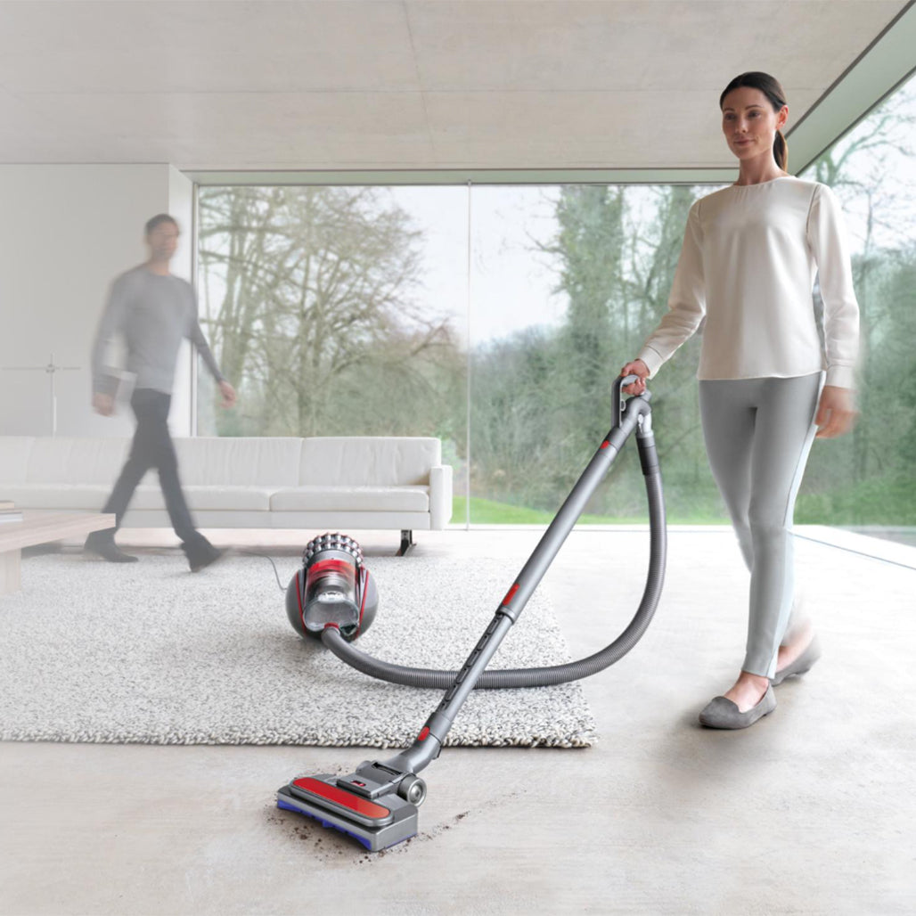 A Photo Of Dyson Big Ball Multi Floor 2 Vacuum Cleaner (Iron/Yellow) – Powerful Bagless Suction & Self-Righting Design