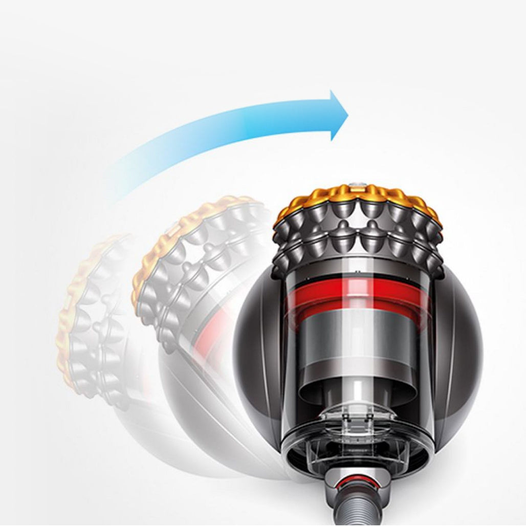 A Photo Of Dyson Big Ball Multi Floor 2 Vacuum Cleaner (Iron/Yellow) – Powerful Bagless Suction & Self-Righting Design