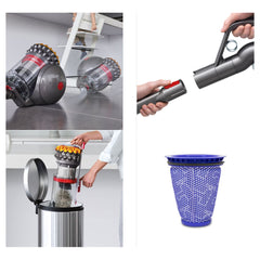A Photo Of Dyson Big Ball Multi Floor 2 Vacuum Cleaner (Iron/Yellow) – Powerful Bagless Suction & Self-Righting Design