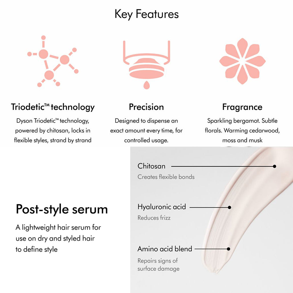 A Photo Of Dyson Chitosan Post-Style Serum