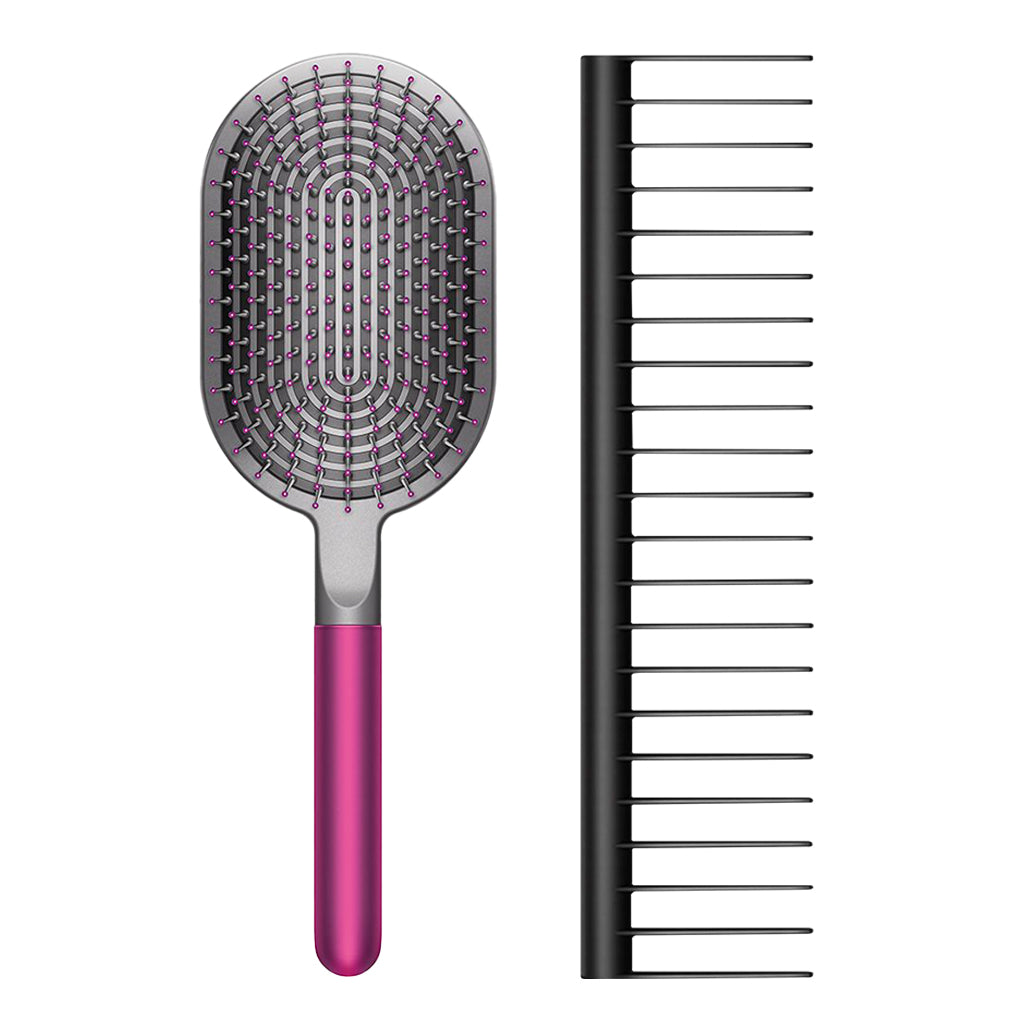 A Photo Of Dyson-Designed Paddle Brush and Detangling Combo for Smooth and Tangle-Free Hair!