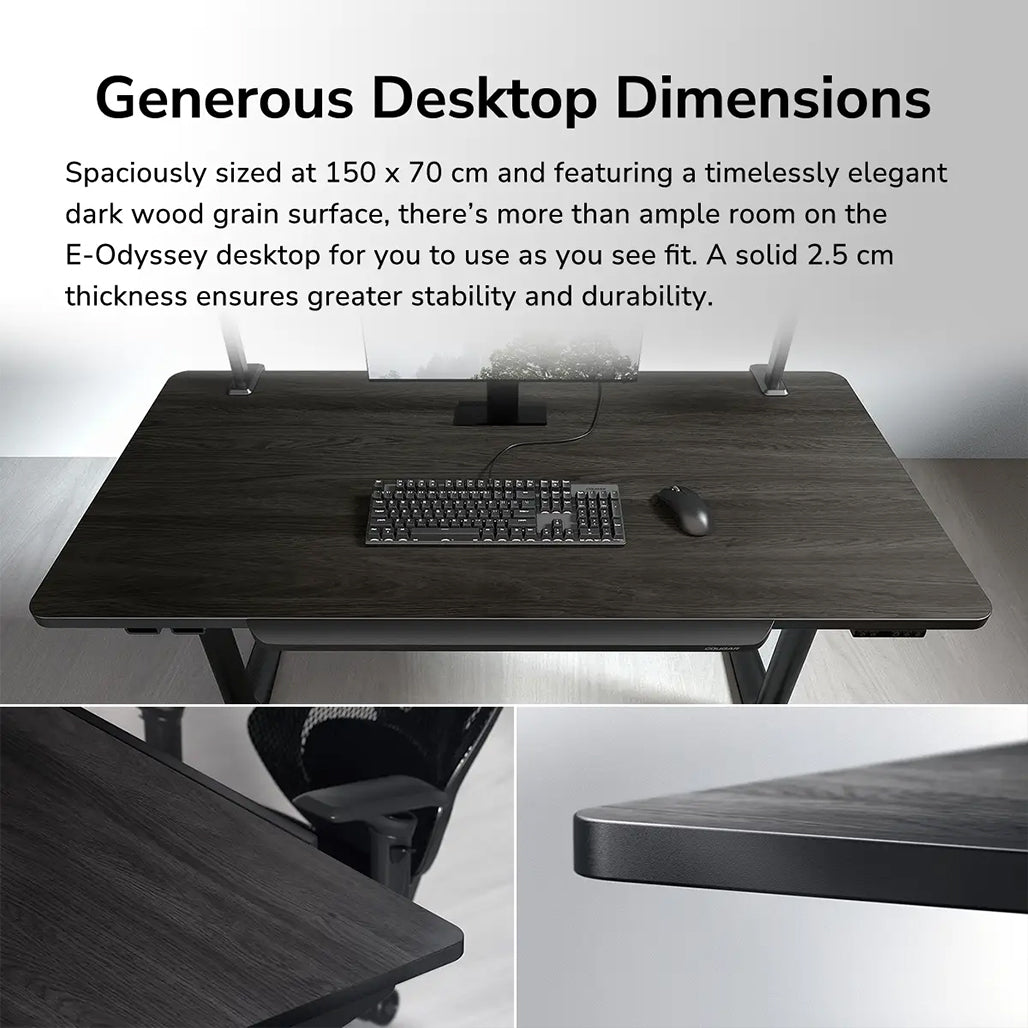 A Photo Of Cougar E-Odyssey Electric Gaming Desk