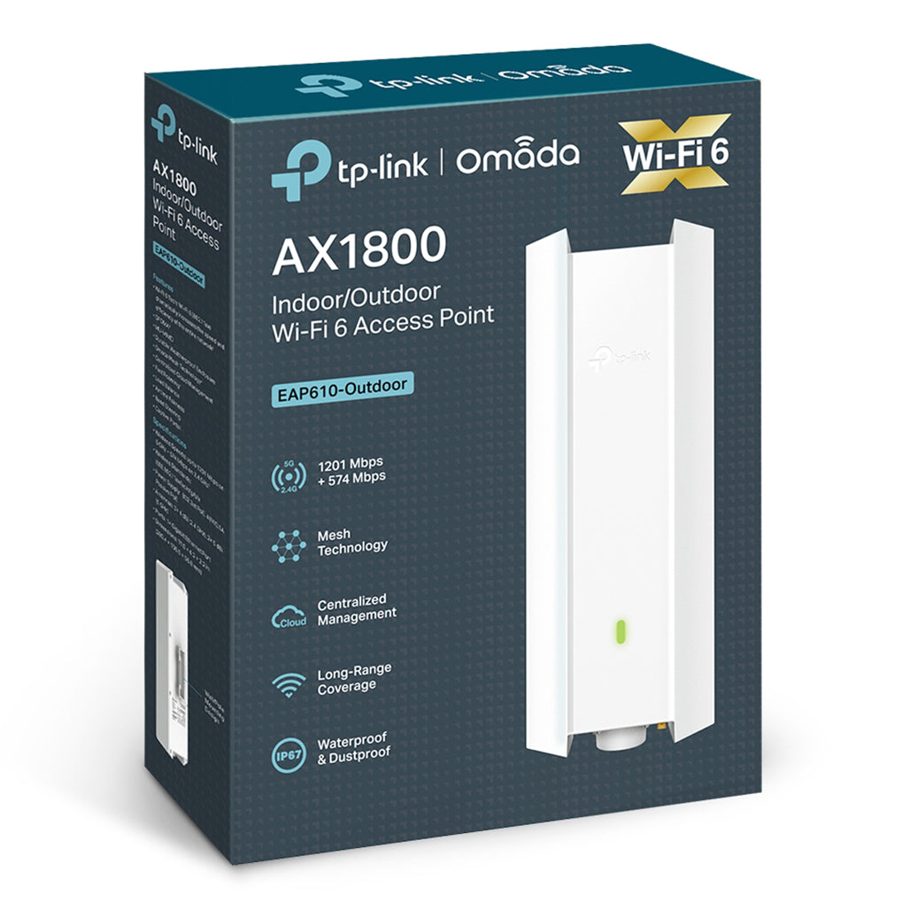 A Photo Of TP-Link EAP610-Outdoor - AX1800 Indoor/Outdoor WiFi 6 Access Point