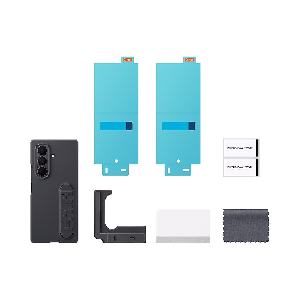 A Photo Of Samsung Galaxy Z Fold7 Silicone Case with Kickstand - EF-MF966