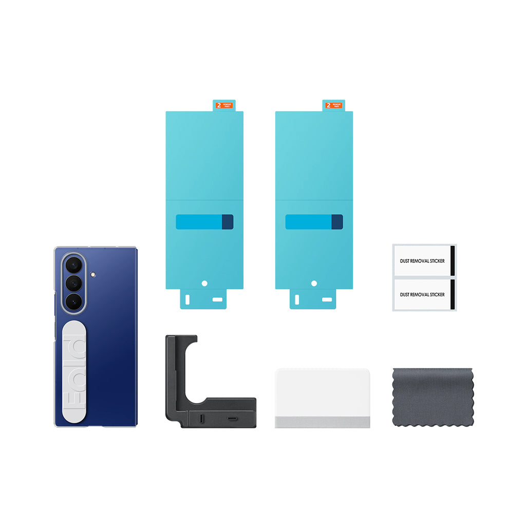 A Photo Of Samsung Galaxy Z Fold7 Clear Grip Case - EF-QF966CTEGWW