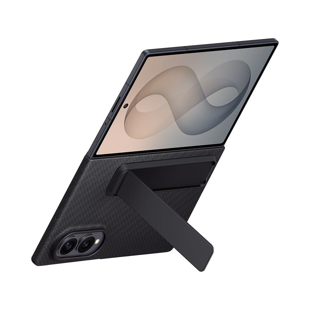 A Photo Of Samsung Galaxy Z Fold8 Carbon Standing Case