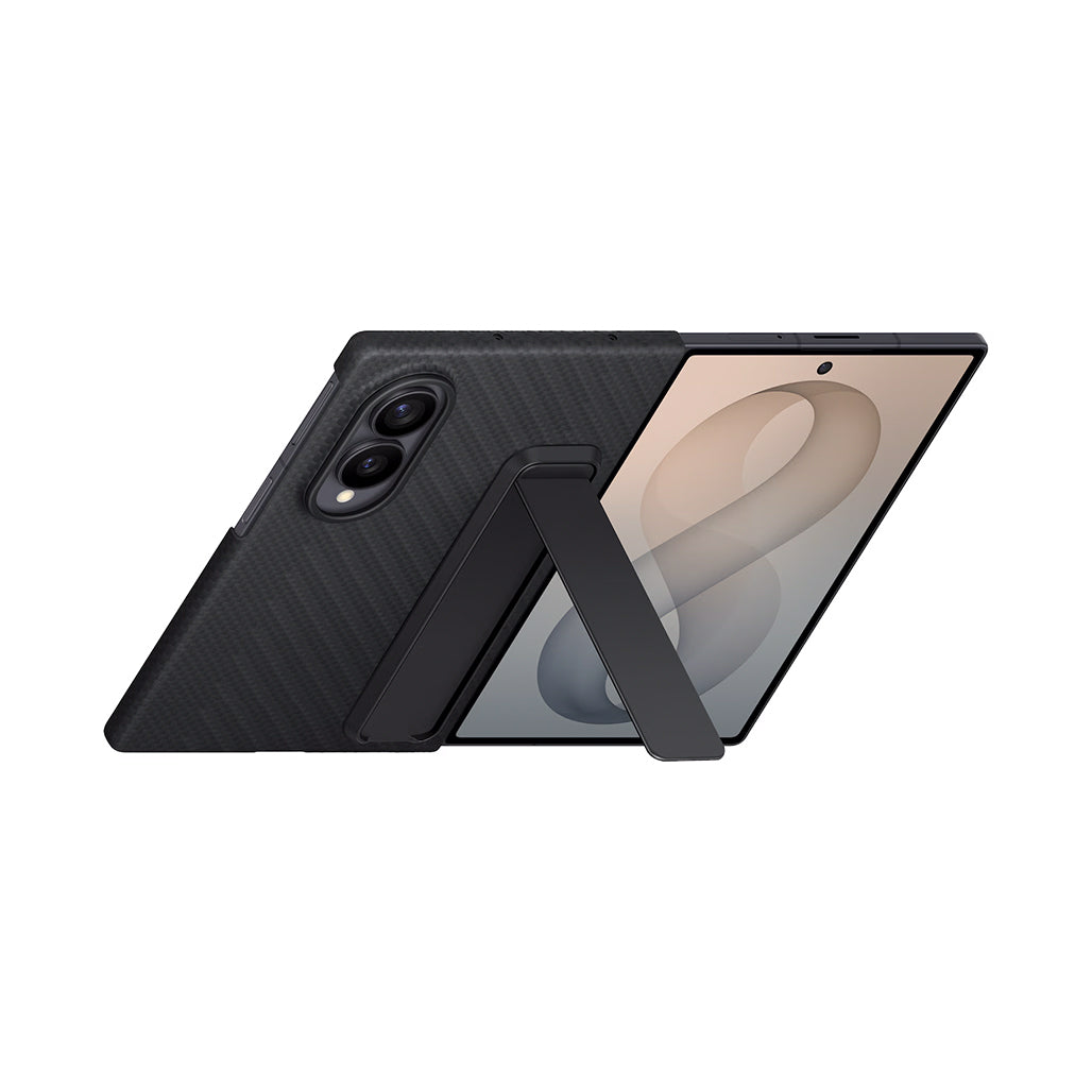 A Photo Of Samsung Galaxy Z Fold8 Carbon Standing Case