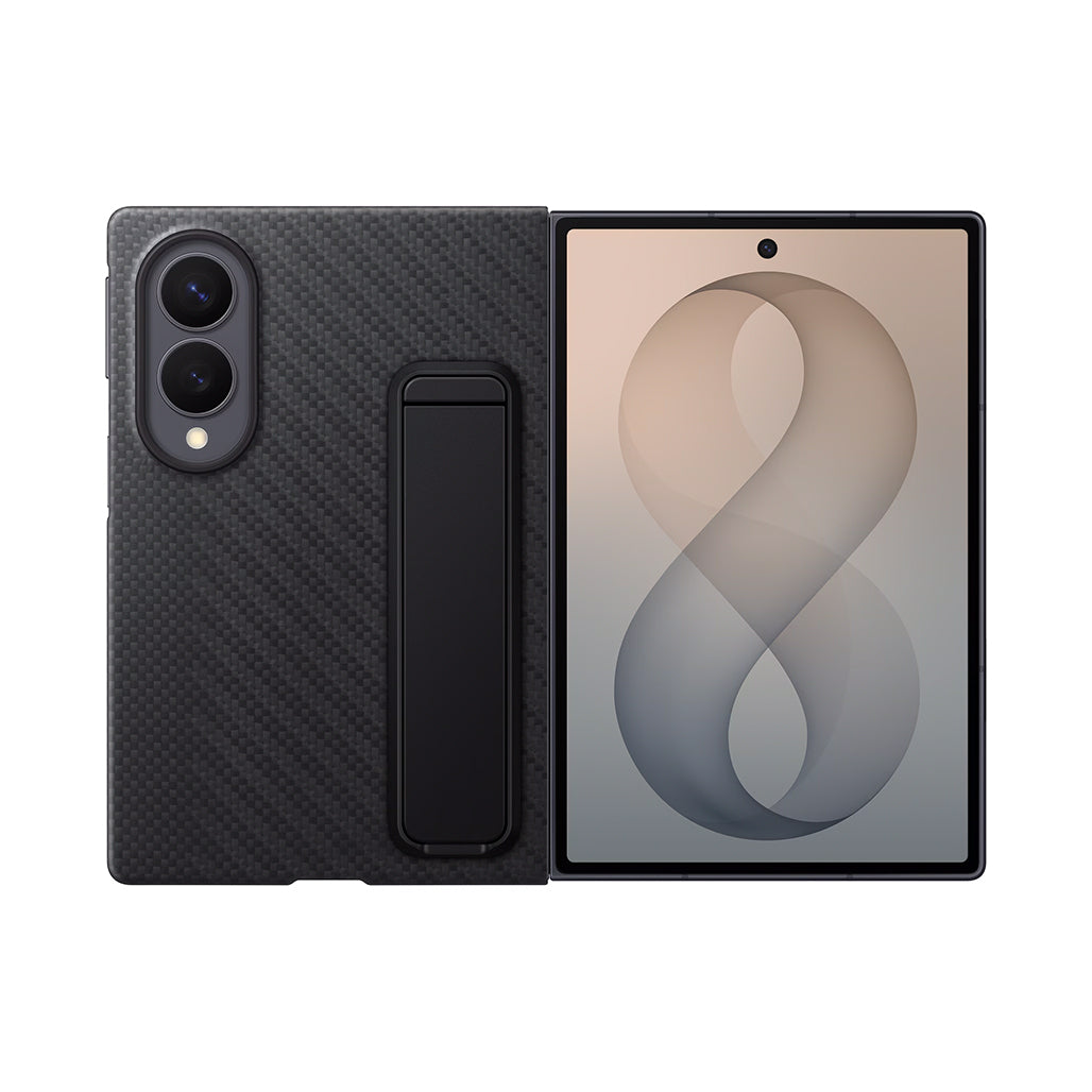 A Photo Of Samsung Galaxy Z Fold8 Carbon Standing Case