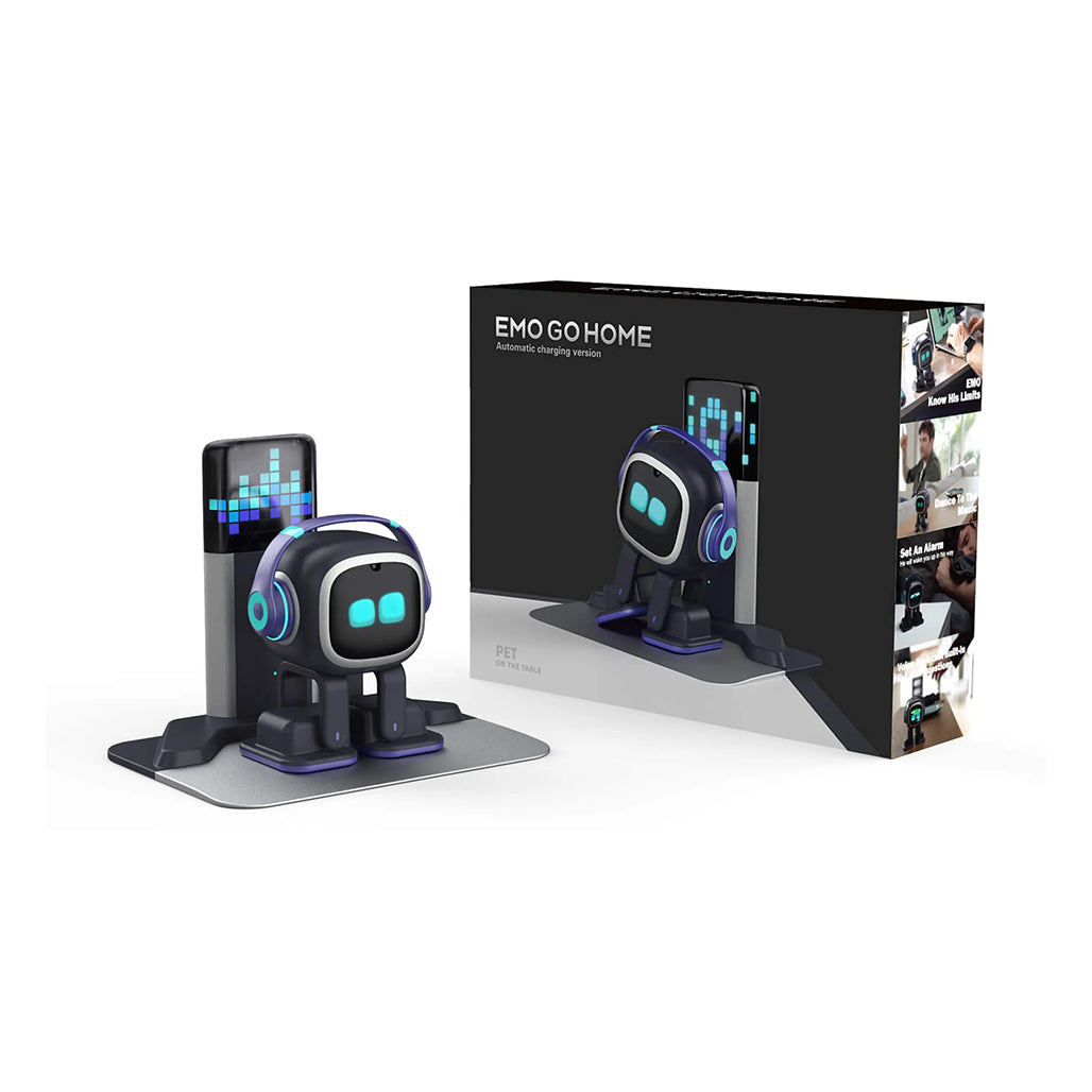 A Photo Of EMO Go Home – The Ultimate AI-Powered Desktop Robot with Self-Charging & Smart Features
