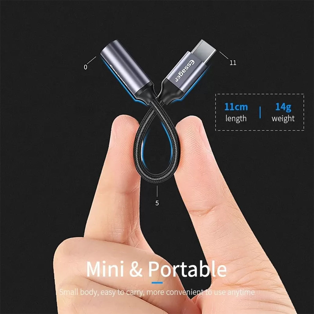 A Photo Of Essager USB Type-C to 3.5mm Jack Aux Audio Headphone Adapter