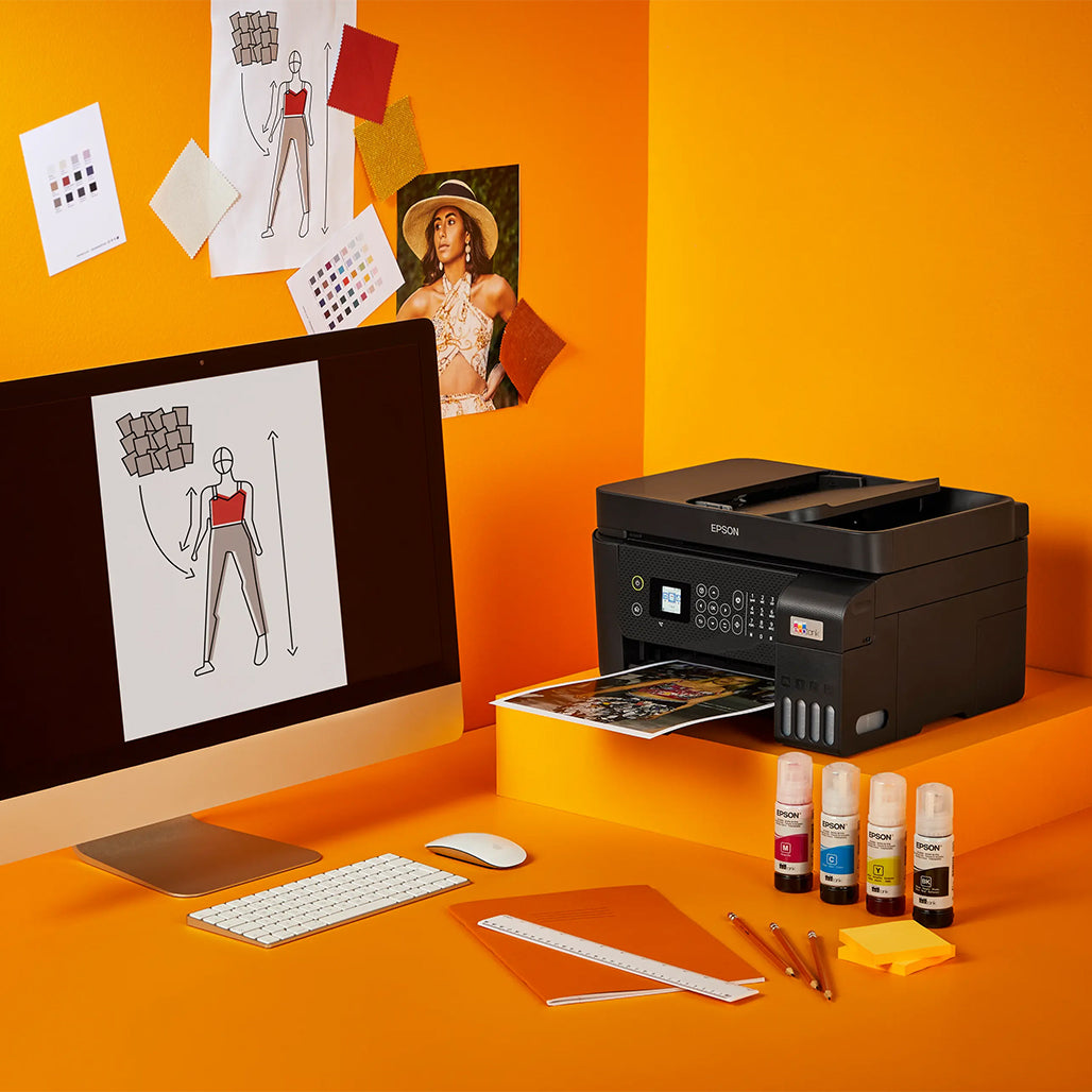 A Photo Of Epson EcoTank L5290 A4 Wi-Fi All-in-One Ink Tank Printer with ADF | High Efficiency, Low-Cost Printing Solution