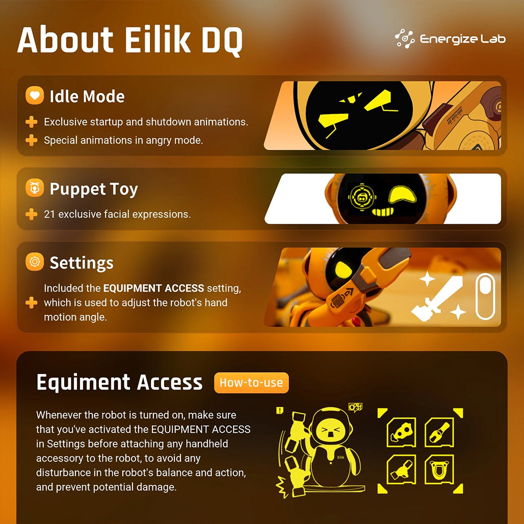 A Photo Of Eilik-DQ Desert Coating Edition – Exclusive Monster Shooter Game with DQ’s Combat Kit & Unique Interactive Interface
