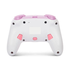 A Photo Of PowerA Princess Peach Plaid Enhanced Wireless Controller for Nintendo Switch