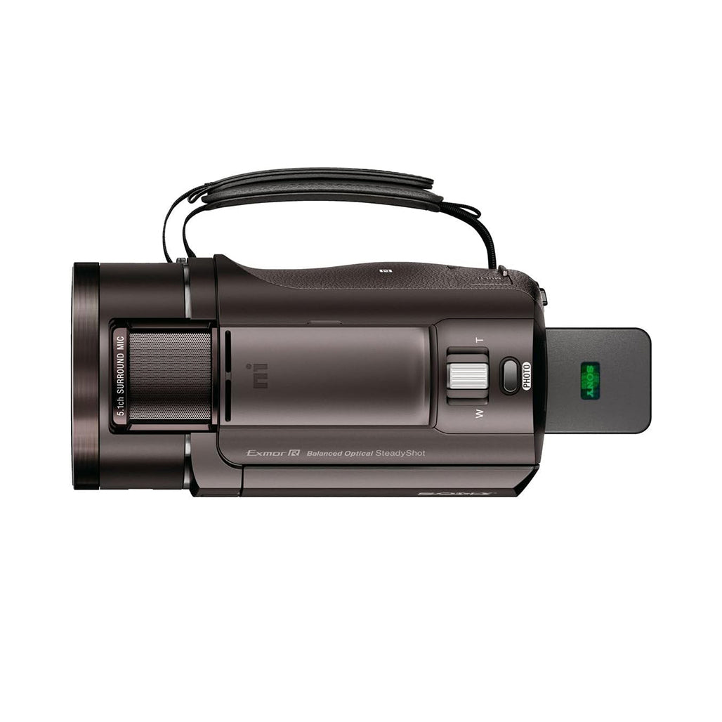 A Photo Of Sony FDR-AX45 - 4K Handycam Camcorder - Bronze Brown