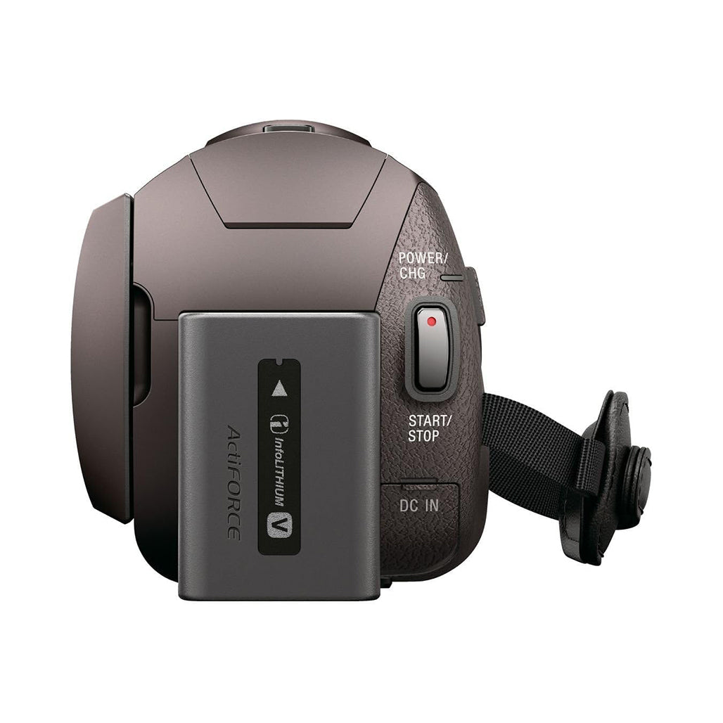 A Photo Of Sony FDR-AX45 - 4K Handycam Camcorder - Bronze Brown