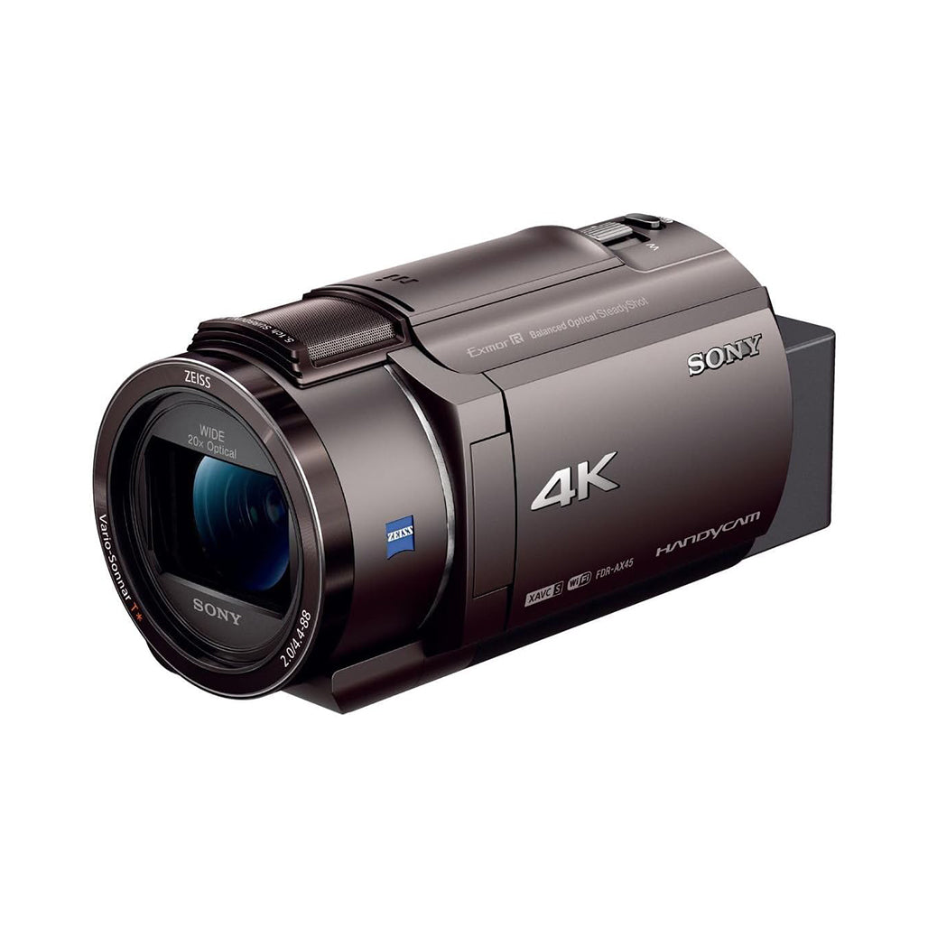 A Photo Of Sony FDR-AX45 - 4K Handycam Camcorder - Bronze Brown